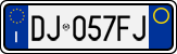 License plate of Italy, Cars (1994 year series)