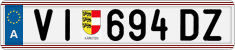 License plate of Austria, Regular plates