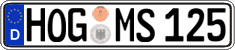 German license plate, Regular plates