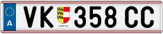 License plate of Austria, Regular plates