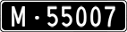 License plate of Switzerland, Military (black)