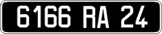 French license plate, FNI
