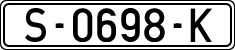 License plates of Spain, 1971 year series