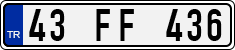 License plate of Turkey, Regular plates