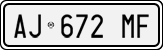 License plate of Italy, Cars (1994 year series)