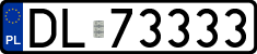 License plates of Poland, Regular car plates