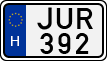 license plates of Hungary, Cars (1990)