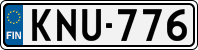 License plate of Finland, Cars