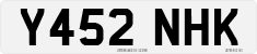 License plate of the United Kingdom, 1983 year system