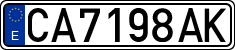 License plates of Spain, 1971 year series
