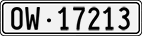 License plate of Switzerland, Cars