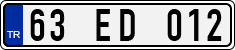 License plate of Turkey, Regular plates