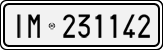 License plate of Italy, Cars (1927 year series)