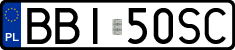 License plates of Poland, Regular car plates