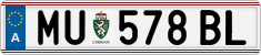 License plate of Austria, Regular plates