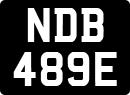 License plate of the United Kingdom, 1963 year system