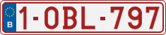 License plate of Belgium, Regular plates (2010)