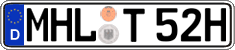German license plate, Plates for oldtimers (type 