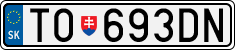 License plate of Slovakia, Cars
