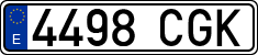 License plates of Spain, Ordinary (2000)