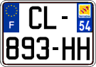 French license plate, SIV (ordinary)