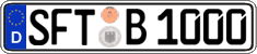 German license plate, Regular plates