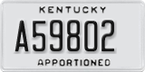 Kentucky, Apportioned (A12345)