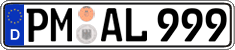 German license plate, Regular plates
