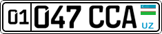 License plate of Uzbekistan, Organizations
