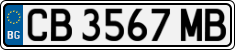 License plate of Bulgaria, Cars