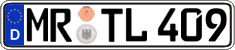 German license plate, Regular plates