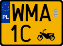 License plates of Poland, Oldtimers