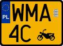 License plates of Poland, Oldtimers