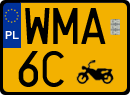 License plates of Poland, Oldtimers