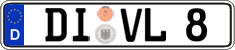 German license plate, Regular plates