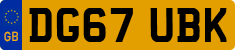 License plate of the United Kingdom, 2001 year system