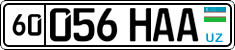 License plate of Uzbekistan, Organizations