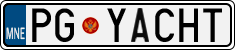 License plate of Montenegro, Vanity Plates
