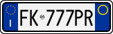 License plate of Italy, Cars (1994 year series)