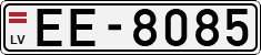 License plate of Latvia, Regular car plates