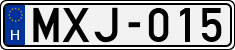 license plates of Hungary, Cars (1990)