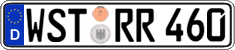 German license plate, Regular plates