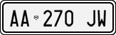 License plate of Italy, Cars (1994 year series)