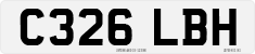 License plate of the United Kingdom, 1983 year system