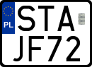 License plates of Poland, Regular car plates