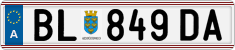 License plate of Austria, Regular plates