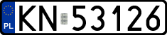 License plates of Poland, Regular car plates