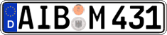 German license plate, Regular plates
