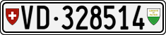 License plate of Switzerland, Cars