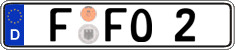 German license plate, Regular plates